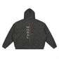 Unisex Leopard Print Waffle Full Zip Hoodie