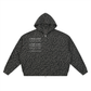 Unisex Leopard Print Waffle Full Zip Hoodie